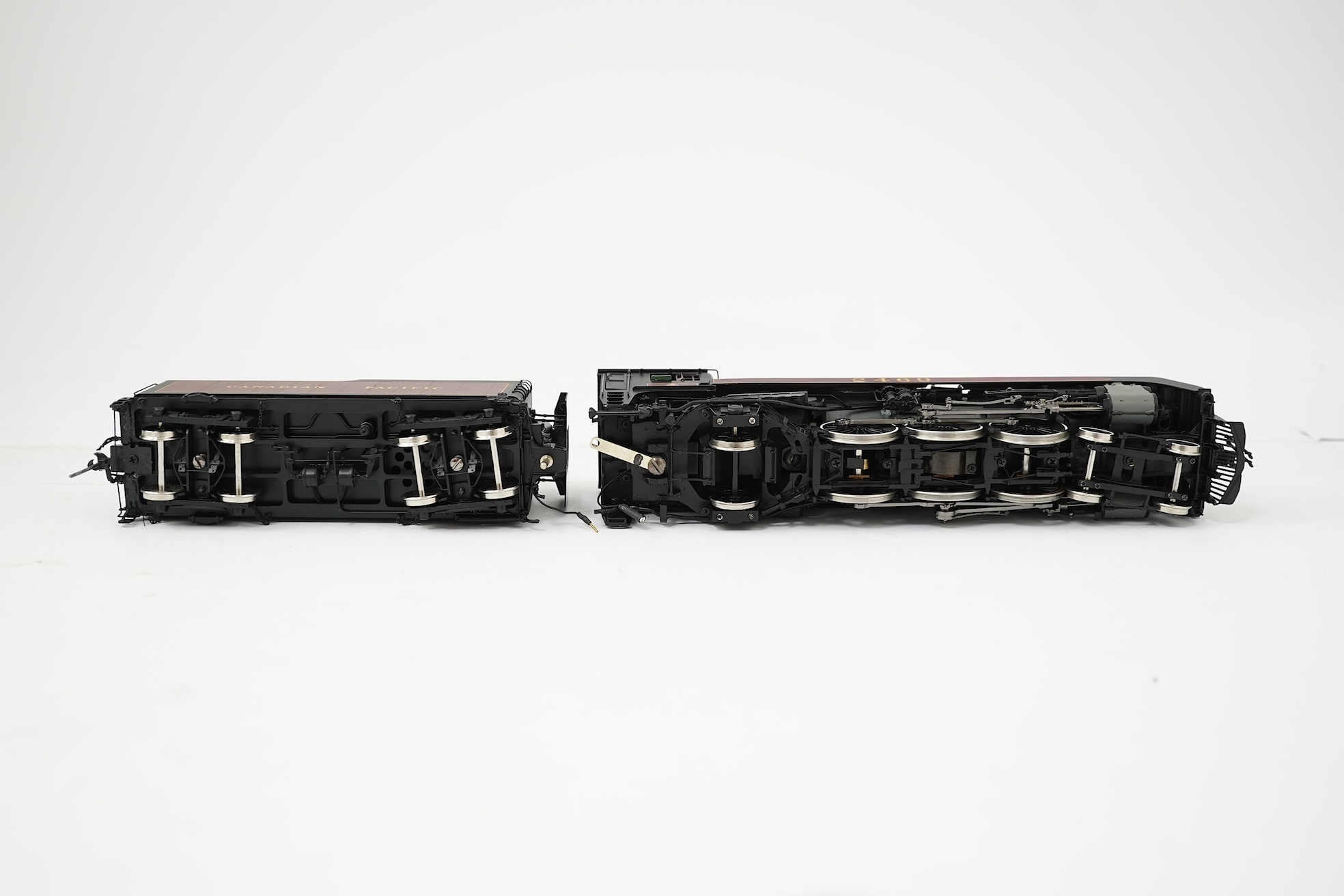 A boxed HO gauge Division Point model of Canadian Pacific Railway G-3j, 2469, 4-6-2 locomotive with bogie tender, powered for two rail operation.